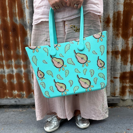 LARGE PEAR SOFT FOAM SILICON TOTE BAG