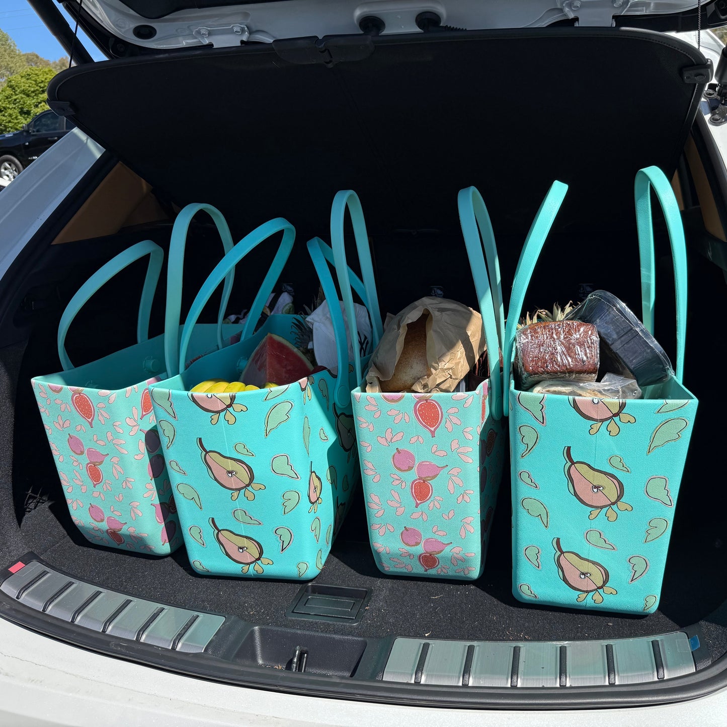 LARGE PEAR SOFT FOAM SILICON TOTE BAG