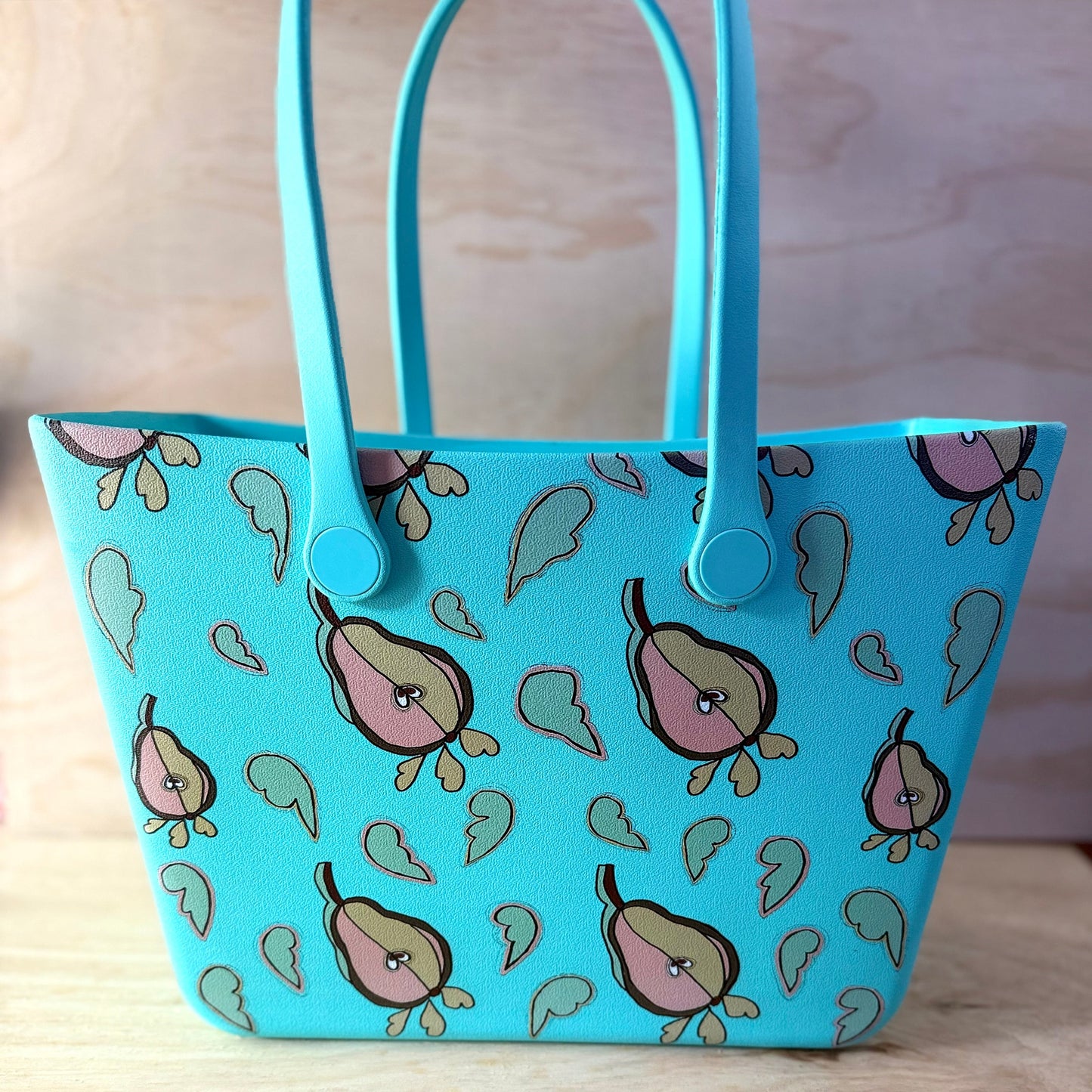 LARGE PEAR SOFT FOAM SILICON TOTE BAG