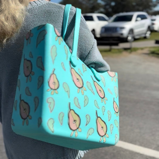 LARGE PEAR SOFT FOAM SILICON TOTE BAG